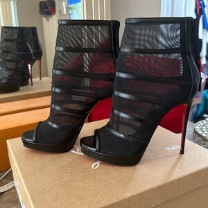 Christian Louboutin Mesh Booties